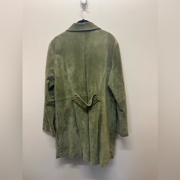 Olive Green leather jacket - Picture 2 of 2